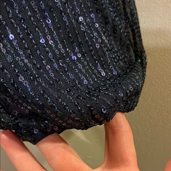 Sparkling Navy Sequin Dress - Picture 5 of 13